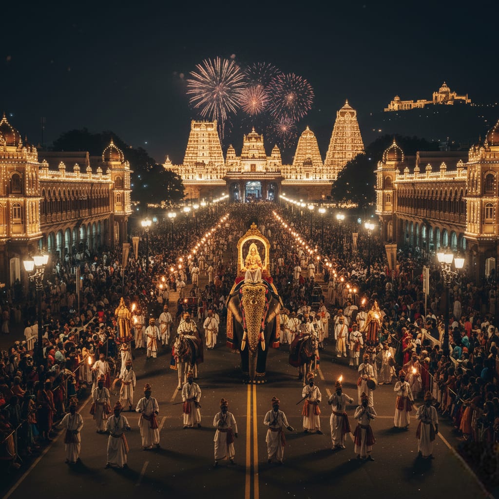 festiv celebration at mysore dasara